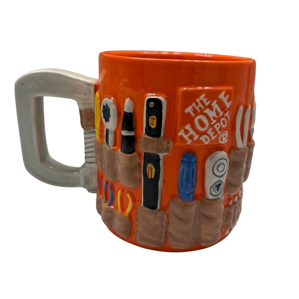 The‎ Home Depot Ceramic Tool Belt Mug Mr. Christmas 3D Limited Edition VTG 2012